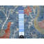 Tapis de couloir noué à la main 8 pi 1 po x 16 pi 2 po bleu Peshawar afghan AA8005DA9D88469BBB3A509249DFC94E