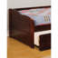 Lit de jour style cerisier avec lit gigogne simple et ensemble de lattes inclus Finition cerisier
