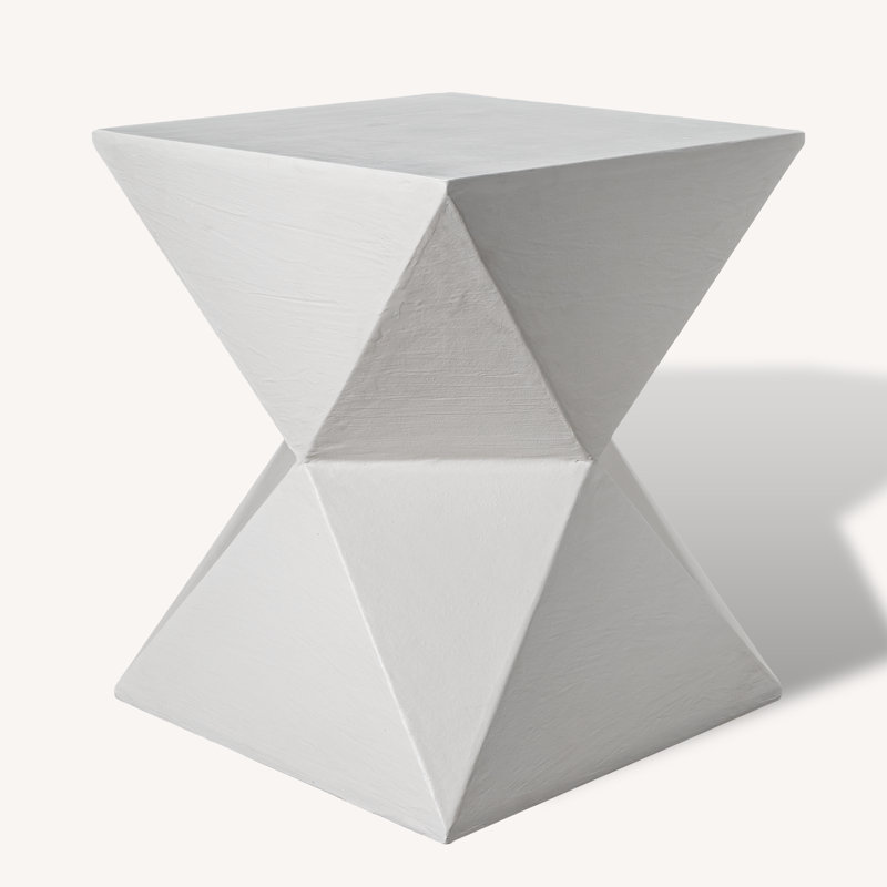 Table d'appoint multi-avions moulée à la main en plâtre lime