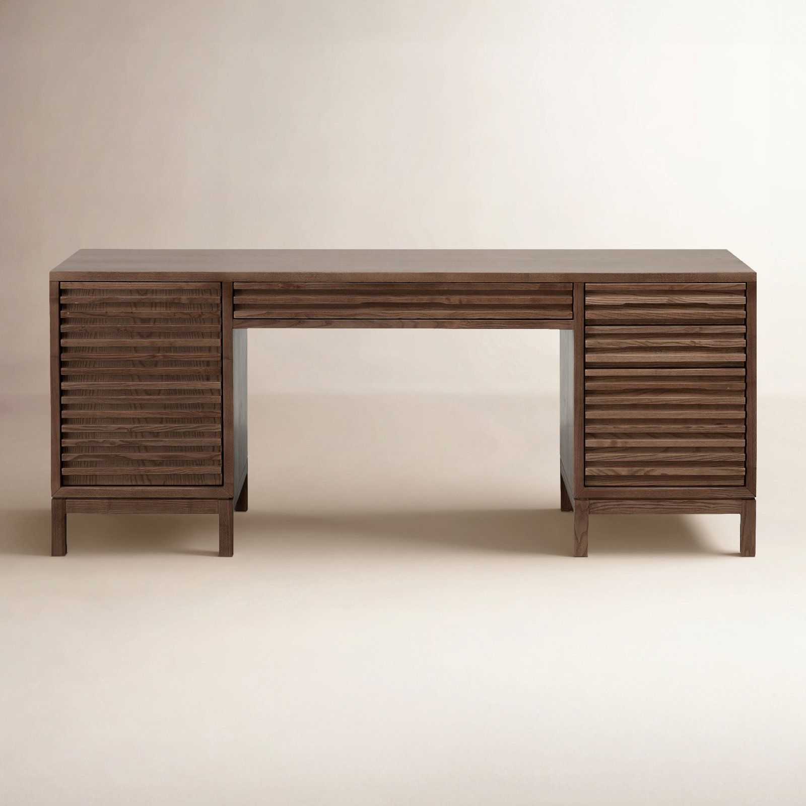 Finnian 72" Computer Desk, Brown