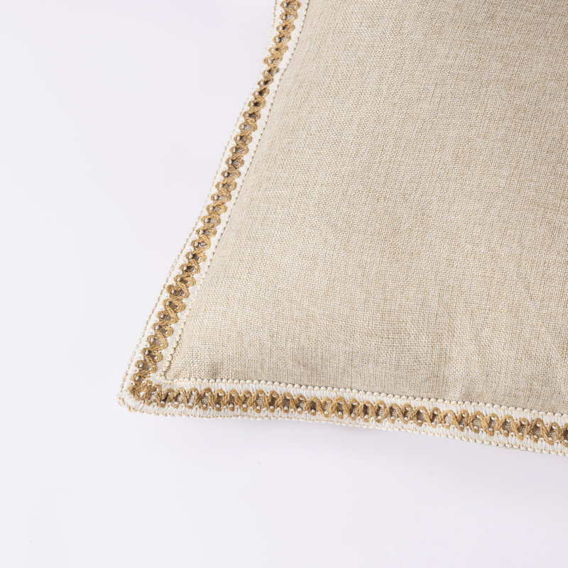 Housse de coussin de couleur, Beige, Carré 18 po