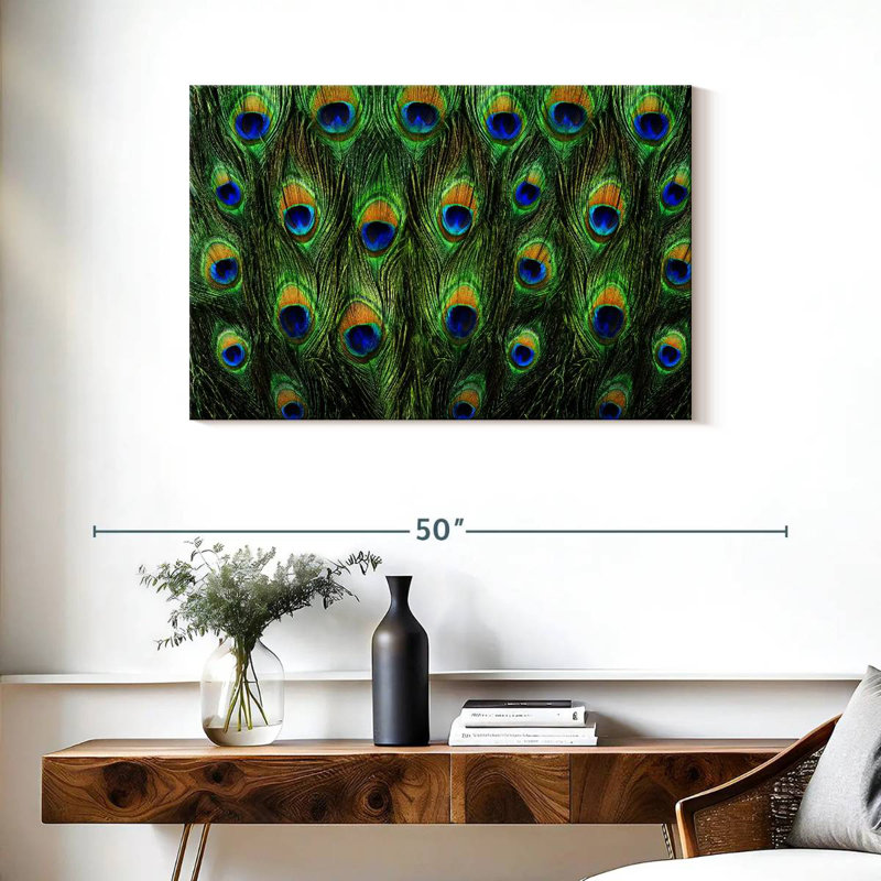 Brampt Peacock Tail, 24" H x 36" W