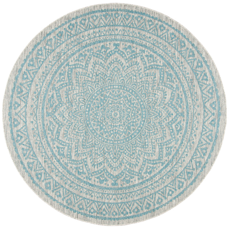 Tapis d'intérieur / extérieur Amedee Performance, Rond 7 pi 10 po