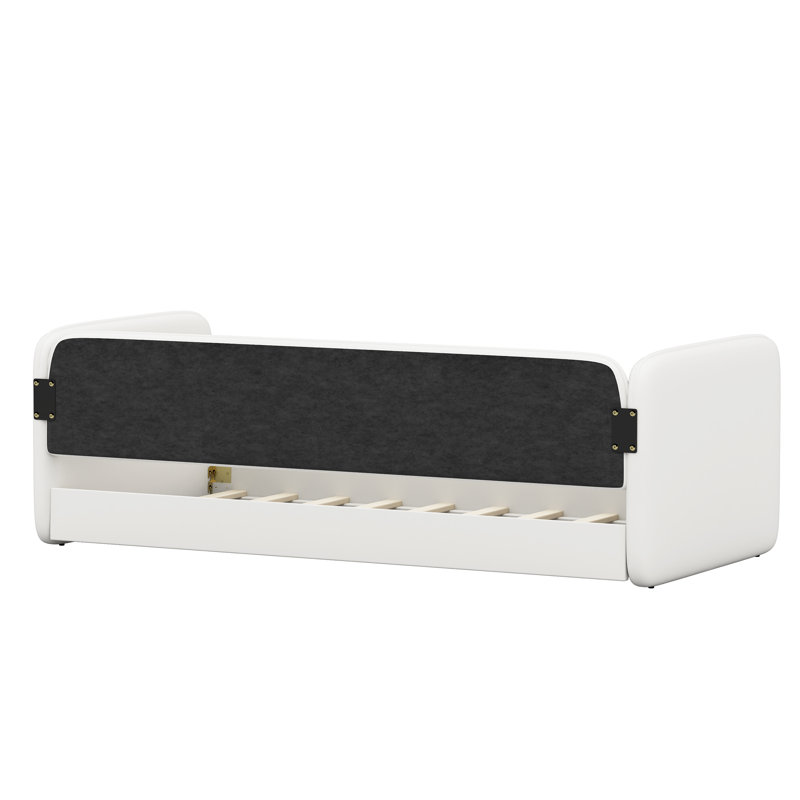 Lit tapissier Calla, Beige