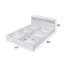 Grand lit perse blanc avec rangement Perse