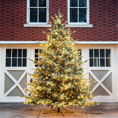 Pre-Lit Blue Spruce Fir Christmas Tree