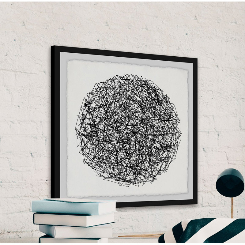 «Sphere of Strings», reproduction d'art encadrée, H 12 po x l 12 po x P 1,5 po