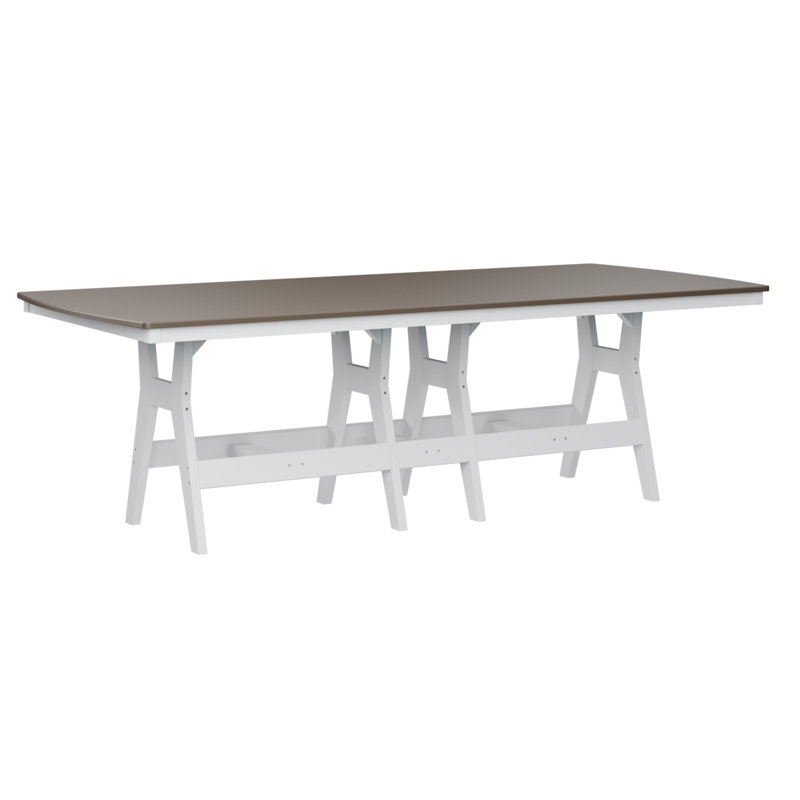 Table de bar rectangulaire 96 po Bulger, 38.87" H x 96" W x 44" D, Bronze martelé