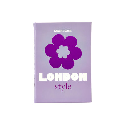 Graphic Image Little Book of London Style, Coffee Table Book, Leather, Lilac