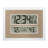 Atomic Digital Wall Clock with Temperature & Forecast in Black/Silver-412741204