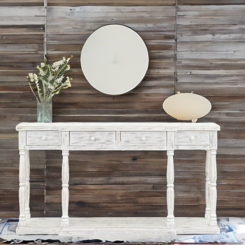 Buncombe 63 " W Console Table, White