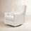 Kiwi Performance Cream Eco Weave Electronic Recliner and Swivel Glider with USB port 