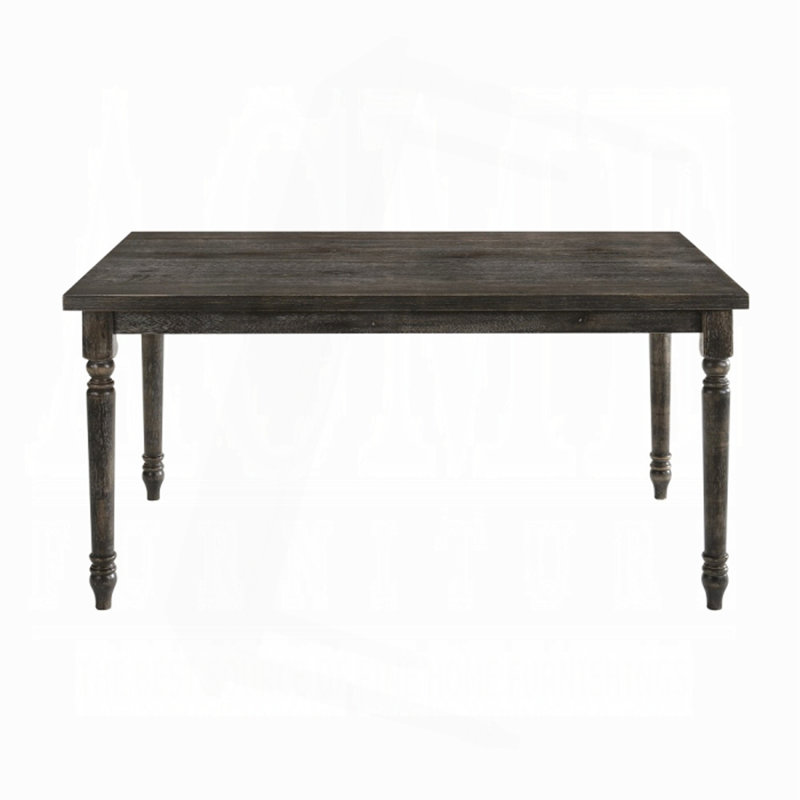 Weathered Grey Dining Table With Rectangular Top