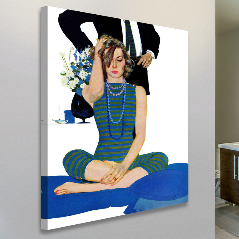 Vintage Fashion End of a Marriage Canvas Print, 40" x 52"