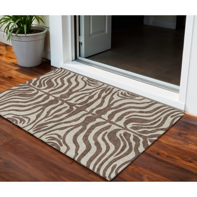Tapis intérieur lavable à motif animal 3 'X 5'