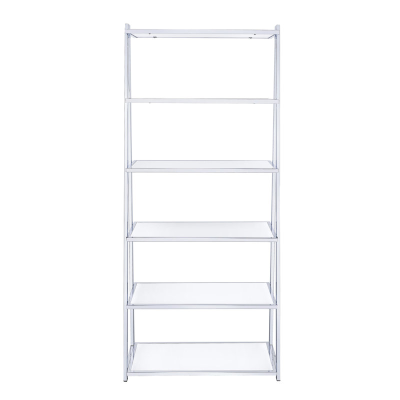 Bibliothèque blanche et à 6 tablettes - Solution de rangement moderne et fonctionnelle