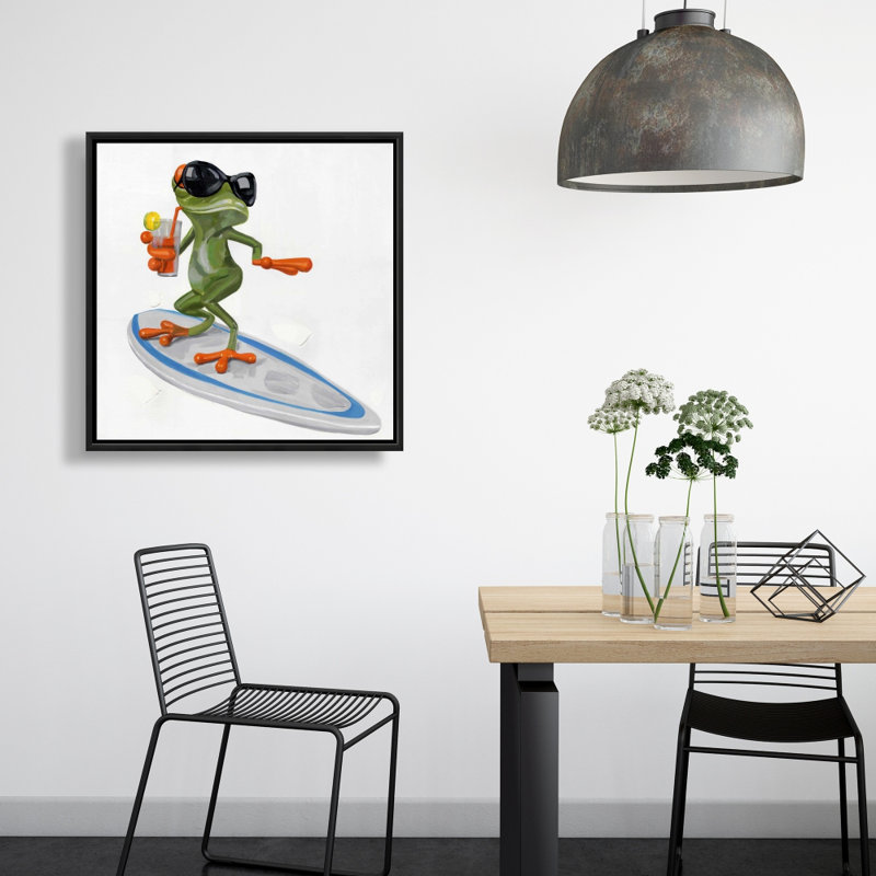 " Funny Frog Surfing "