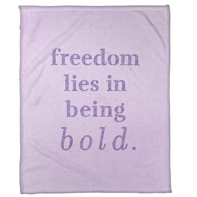 Couverture en molleton Be Bold