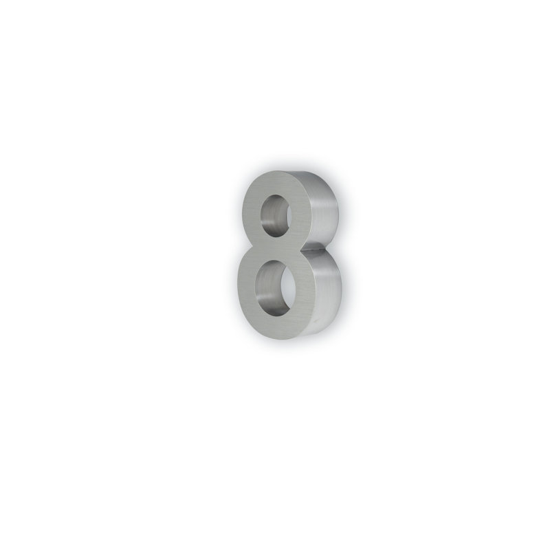 6'' H Stainless Steel House Number, 8