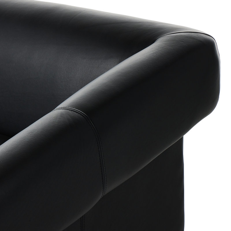 Cairo 90.5" Upholstered Sofa, Palermo Cognac Top Grain Leather