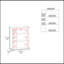 Pharmacie, 1 porte, 7 tablettes, blanc