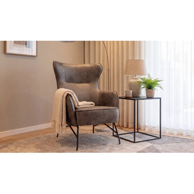 Colm Upholstered Wingback Chair