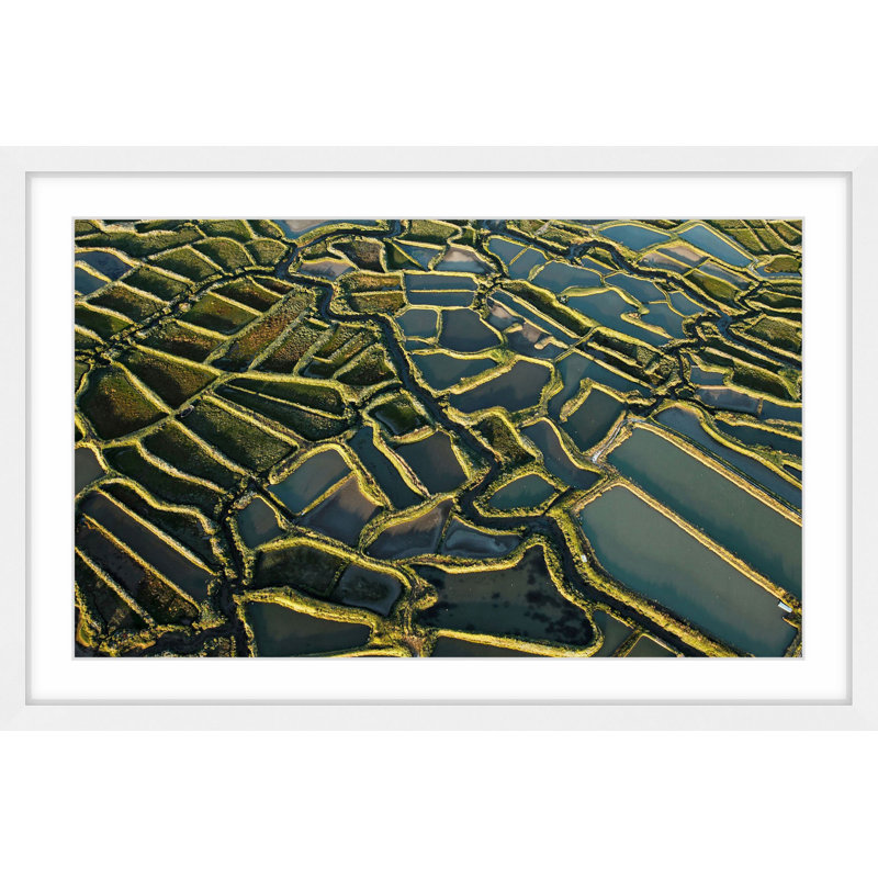« navigables », reproduction d’art encadrée, H 20 po x l 30 po x P 1,5 po