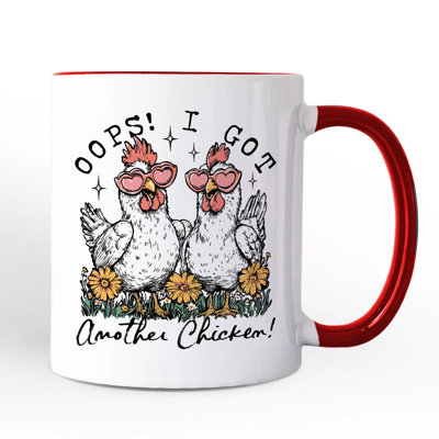Oops I Got Another Chicken Mug, Funny Farm Animal Gift with Custom Name