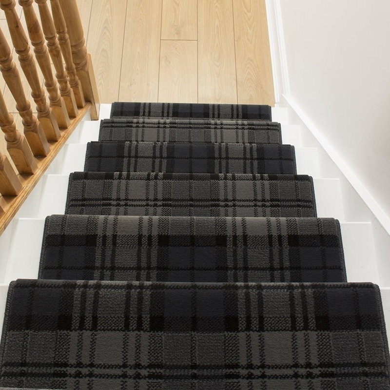 Stair Runner Plaid Area Rug, Runner 100 x 510 cm