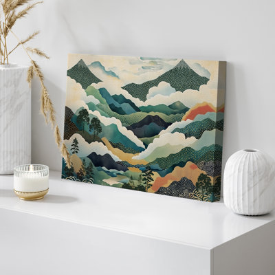 Impression sur toile Layered Forest Mountains