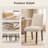 17.3'' Wide Modern Upholstered Fabric High Back Parsons Side Dining Chair with Solid Wood Legs-662918211