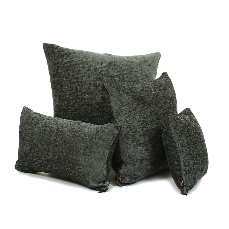 Ambrose Square Throw Cushion, Charcoal, 55 x 55cm