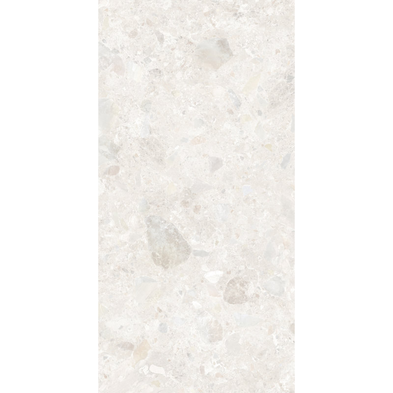 Carreau de sol en porcelaine à usage unique 24 po x 48 po, Blanc