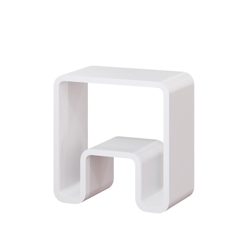 Casainc Riverside Freestanding Solid Surface Bathroom Shower Stool Shower Bench Shower Chair