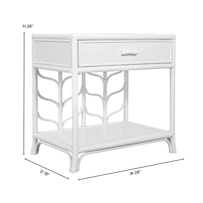 Ivy 1 - Drawer Nightstand, White