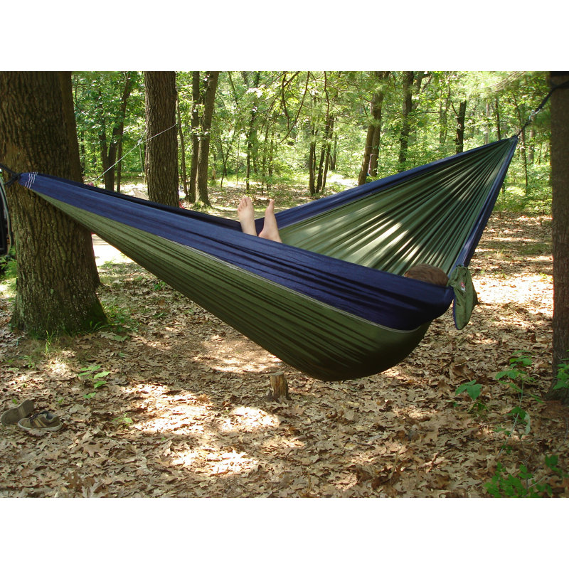 Lucia Double Camping Hammock, Navy / Olive, Double