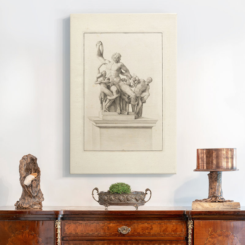 Peinture sur toile encadrée, H 61 po x l 41 po
