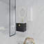 Meuble-lavabo mural 28 po avec lavabo en céramique et armoire latérale 28 po-130183791