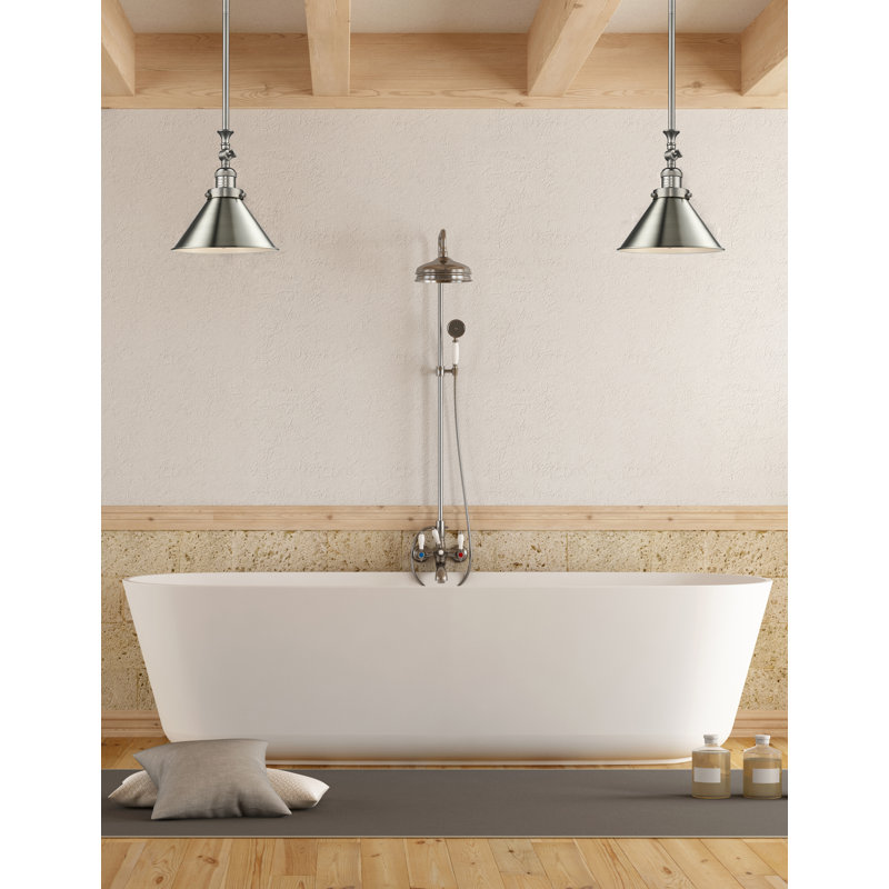 Paylor 1 - Light Single Pendant, Brushed Satin Nickel, No Bulb Included, Brushed Satin Nickel