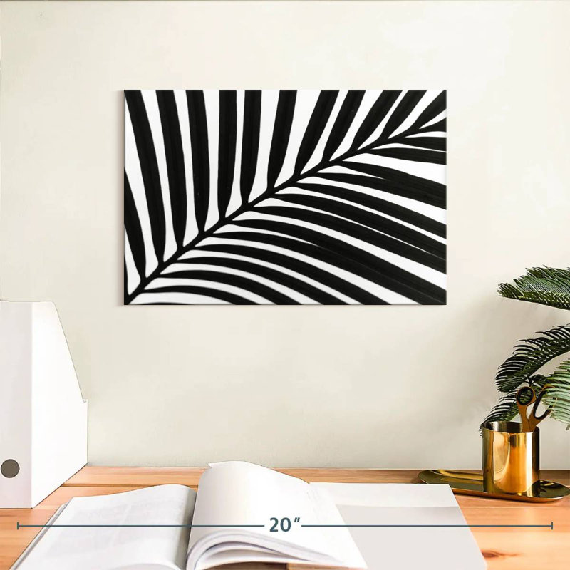 Harnek Palm Leaf Silhouette, 8" H x 12" W