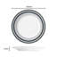 Waterside 24pc Brompton Grey Striped Porcelain Dinner Set