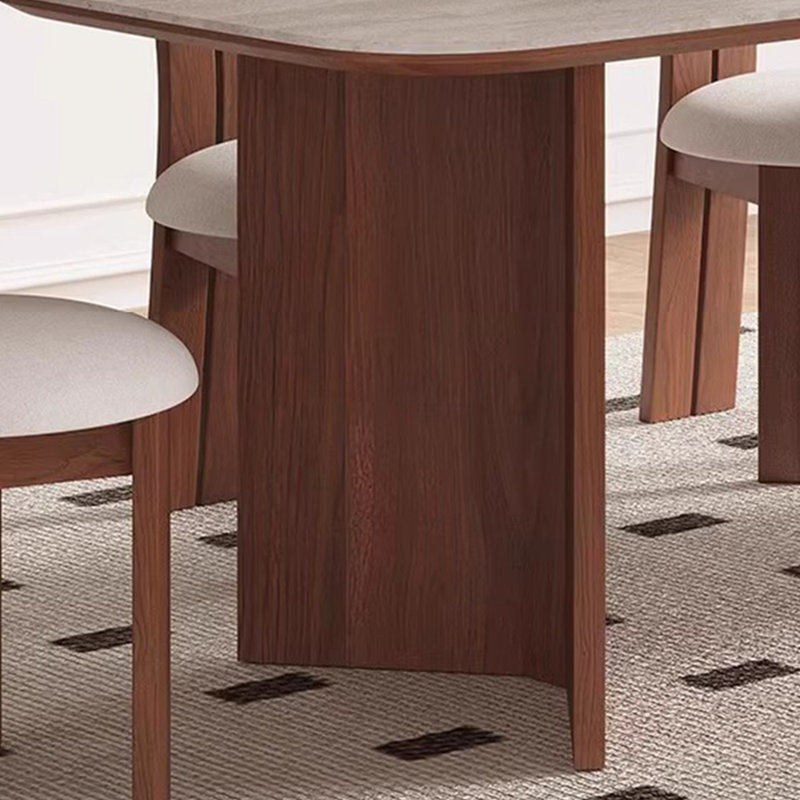 Ensemble de salle à manger Vintage Rock Plate, H 29,5 po x L 62,9 po x l 31,4 po