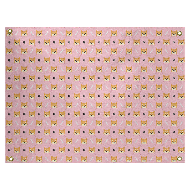 Shiba shiba par katelyn elizabeth tapisserie Avicia, H 91 po x l 107,5 po, Intérieur