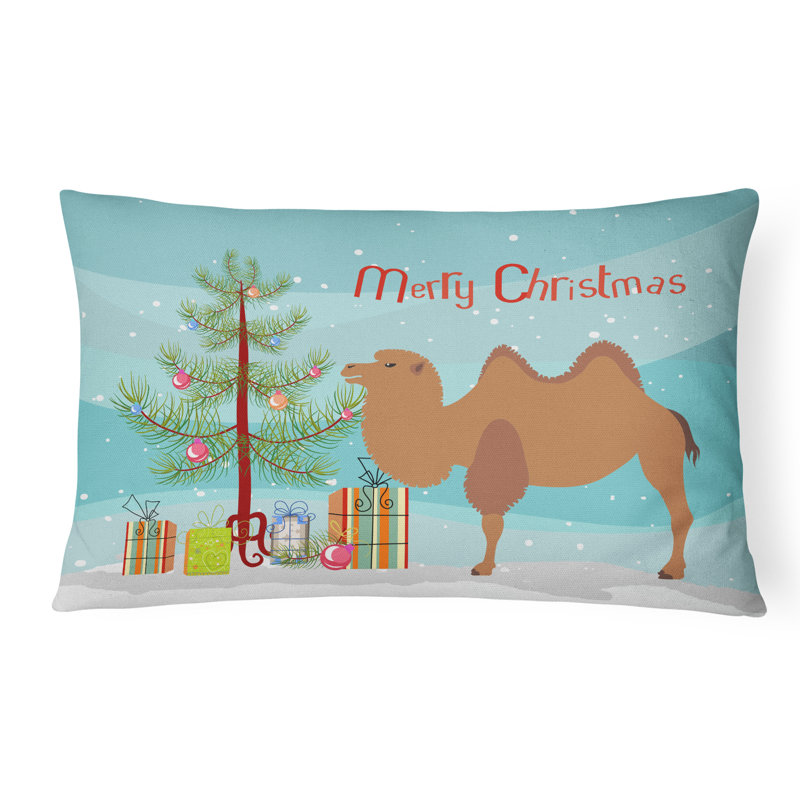  Coussin décoratif intérieur / extérieur Bactrian Camel Christmas