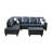 Amielia Faux Leather Sectional-443442141-443442138-443442139
