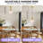 1 - Light Gold Kitchen Island Single Pendant Light With 9.45in Clear Glass Shade