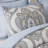 Piece King Bedding Sets, Blue Chenille Jacquard Comforter, Elegant Home