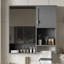Armoire de rangement murale 29 po x 28 po pour salle de bain moderne avec miroir et barre à serviettes 29 po x 28 po