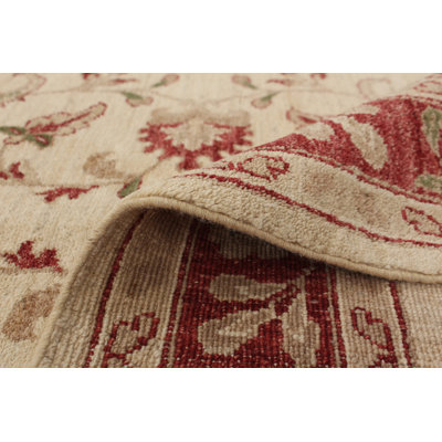 Tapis zone en laine chobi 10 pi 10 po x 5 pi 10 po one-of-kind à la main-noué la 2010 Hintz