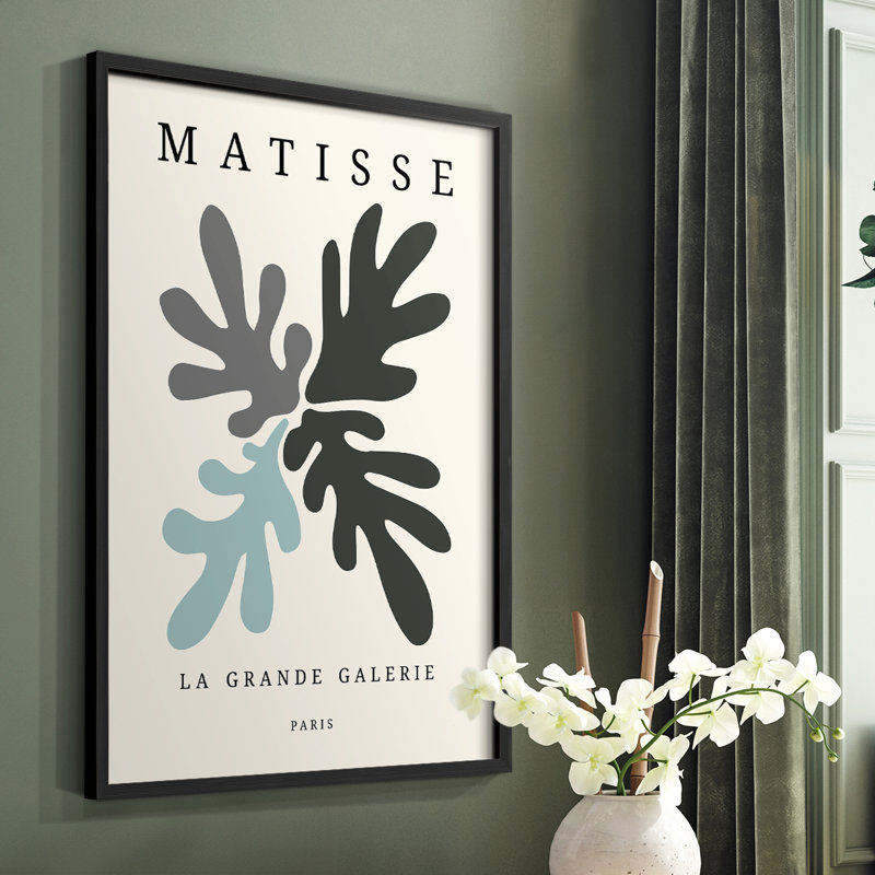 Impression encadrée Matisse, Noir, H 10 po x l 8 po